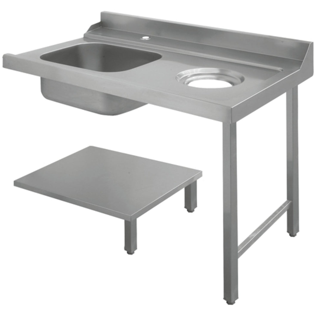 KRUPPS - Table d'entrée de plonge lave-vaisselle à droite + vide ordures - L1200