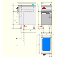 Carica l&#39;immagine nel visualizzatore di Gallery, DESCO - Bain-marie électrique GN 1/1 - 2,5 Kw
