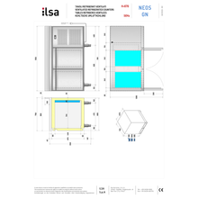 Cargue la imagen en la galería, ILSA - Table réfrigérée négative avec 2 portes GN 1/1 -18°C/-22°C
