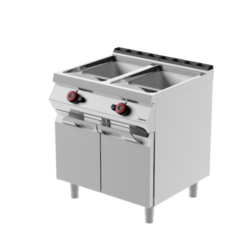 DESCO - Friteuse 13,5+13,5 Litres - 21 Kw - Placard fermé