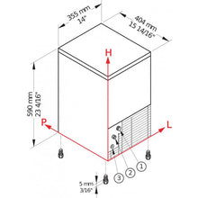 Görseli Galeri görüntüleyiciye yükleyin, BREMA - CB 184 W HC - Machine à glaçons - 22Kg/24h - Forme cubique
