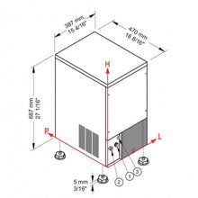 Görseli Galeri görüntüleyiciye yükleyin, BREMA - CB 249 W HC - Machine à glaçons - 29Kg/24h - Forme cubique
